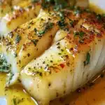 Bacalao dorado a la sarten con salsa de mantequilla de hierbas Receta facilfile