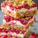 Barritas de Cheesecake de Frambuesa y Pistacho – Cremosas y Deliciosasfile