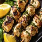 Kebabs de Pollo con Limón y Albahaca: Receta Deliciosa 59 Kebabs de Pollo con Albahaca y Limon Fresco Facil y Sabroso Recetafile