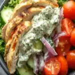 Receta de Ensalada de Pollo Tzatziki Fresca Saludable y Facilfile