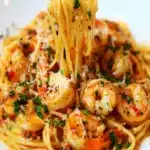 Receta de Pasta con Camarones al Ajo y Chile Comida Rapida y Llena de Saborfile