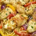 Receta de Pollo Scampi imitacion de Olive Garden – Pasta facil y cremosafile