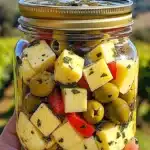 Receta de Queso Marinado y Aceitunas Aperitivo Facil y Saborosofile