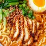 Receta de Ramen Tantanmen de Pollo Crema y Comida Reconfortante Facilfile