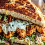 Receta de Sandwich de Shawarma de Pollo en Sarten con Havartifile