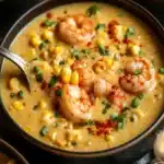 Bisque de Camarones y Maíz de Luisiana: Deliciosa 131 Receta de bisque de camarones y maiz de Luisiana Cremoso y deliciosofile