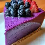 Tarta de Chia Vegana de Arandanos Sin Horno – Facil y Saludablefile