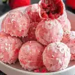 Trufas de Chocolate Blanco y Fresa – Faciles Cremosas y Deliciosasfile