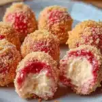 Bouchees de croustillant au fromage a la creme aux fraises recette facilefile