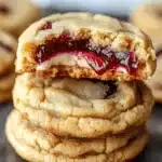 Galletas Rellenas de Cheesecake de Cereza – Pegajosas y Deliciosas Deliciasfile