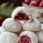 Galletas de Nieve de Almendra Rellenas de Frambuesa – Delicia Festivafile