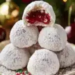 Galletas de Nieve de Almendra y Cereza Receta Facil para las Fiestasfile
