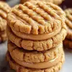 Galletas de mantequilla de mani en freidora de aire postre decadente facilfile