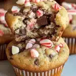 Muffins festifs chocolat menthe poivrée faciles 110 Muffins au chocolat a la menthe friandise festivefile