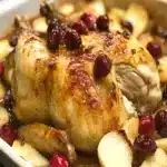 Pollo Asado de Manzana y Arandano Receta de Cena Facilfile