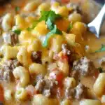 Receta de Sopa de Macarrones con Queso y Hamburguesa en Una Olla Ideas de Cenas Facilesfile