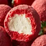Trufas de Cheesecake de Fresa Velvet: Delicia 5 Trufas de Cheesecake de Velour de Fresa Delicias Irresistiblesfile