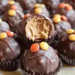 Bolas de mantequilla de mani de Reeses Dulce facil sin hornearfile