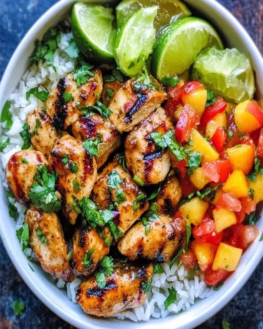 Cilantro Lime Chicken Bowls: Receta Fácil y Rápida
