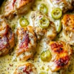 Pollo a la Sartén con Crema y Peperoncini - Cena Rápida