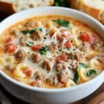 Crema de Sopa de Salchicha Italiana - Receta Fácil Cena 72 Crema de Sopa de Salchicha Italiana - Receta Fácil Cena