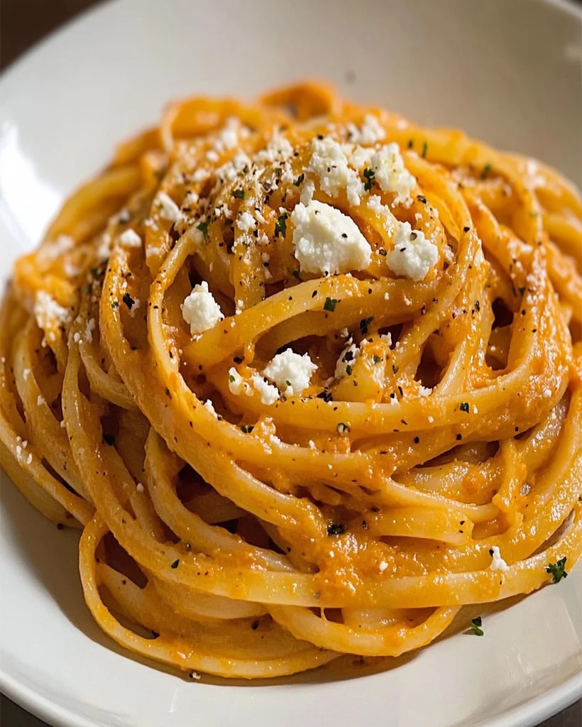 Linguine a la Crème de Poivrons Grillés: Receta Fácil
