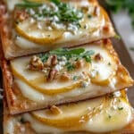 Flatbread de Pera y Gorgonzola: Cena Fácil y Rápida