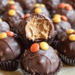 Bolitas de Mantequilla de Maní de Reese’s – Receta Fácil y Sin Hornear