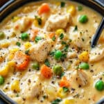 Sopa de Chicken Pot Pie: Receta Cremosa y Deliciosa