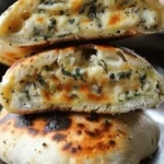 Pan relleno de espinacas y queso fácil y delicioso 73 Pan relleno de espinacas y queso fácil y delicioso