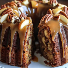 Bolo de Manzana con Nueces y Glaseado de Caramelo | Receta Fácil y Deliciosa