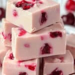 Maraschino Cherry White Chocolate Fudge