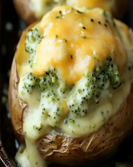 Papas al Horno con Brócoli y Salsa de Queso: Receta Fácil