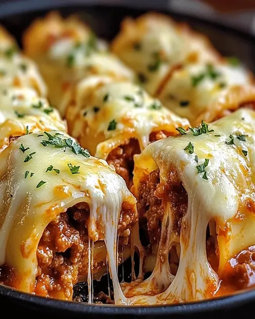 Rollitos Boloñesa con Queso: Receta Rápida para Cena