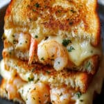 Pan de Ajo con Camarones y Sándwiches de Queso Fundido - Cena Rápida