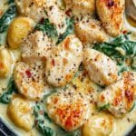 Pollo con Espinacas y Ñoquis: Cena Fácil y Deliciosa