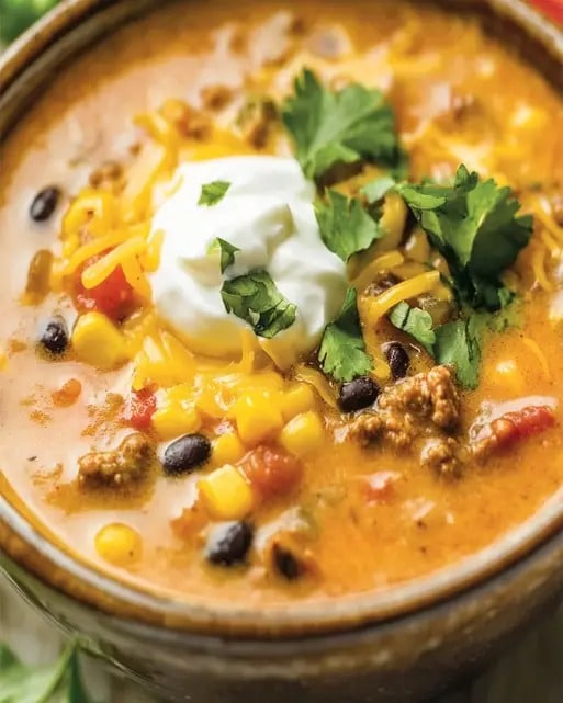 Sopa de Taco Cremosa: Receta fácil y rápida para la cena