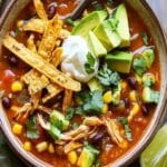 Sopa Picante de Pollo con Tortilla – Receta Fácil y Rápida