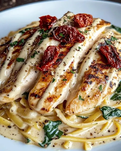 Fettuccine Alfredo con Pollo: Receta Fácil y Rápida