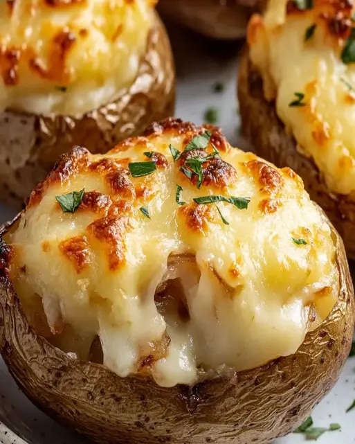 Papas Rellenas con Cebolla Francesa: Cena Fácil y Deliciosa