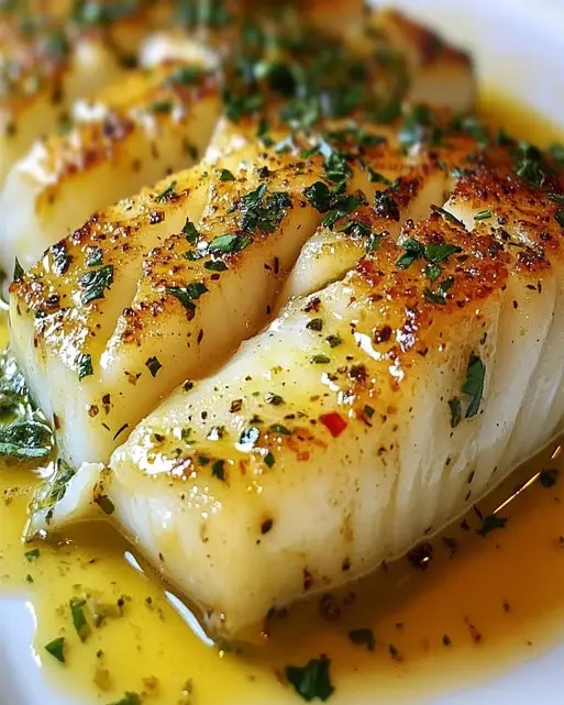 Bacalhau Dourado con Molho de Manteiga de Ervas - Receta Fácil
