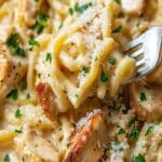 Pasta con Pollo y Ajo Cremoso: Receta Fácil y Rápida