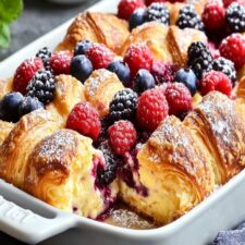 Deliciosa Delicia de Croissant con Frutas Rojas - Receta Fácil