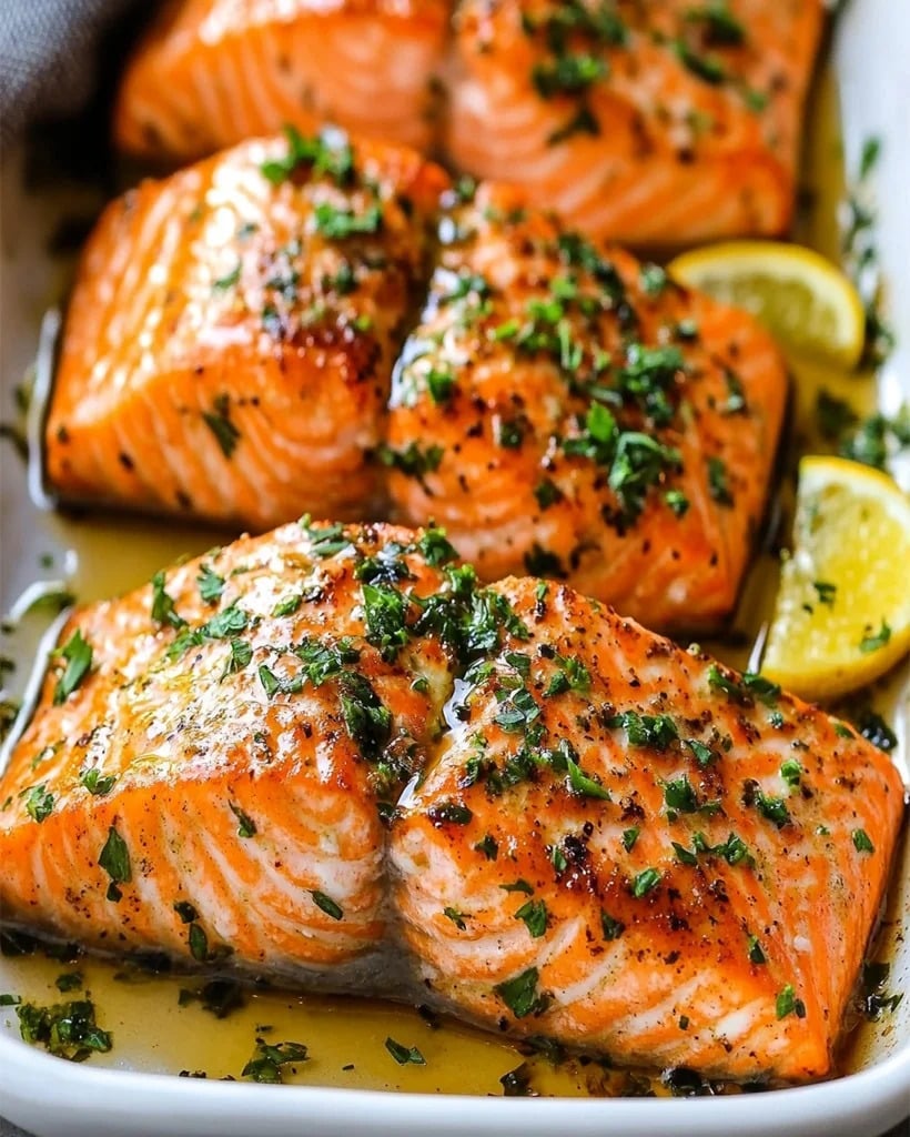 Salmón Marinado con Limón, Ajo y Hierbas – Receta Fácil