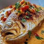 Pargo Rojo con Salsa Cremosa Criolla - Receta Fácil