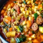 Sopa Minestrone de Salchicha: Receta Fácil para Cena 65 Sopa Minestrone de Salchicha: Receta Fácil para Cena