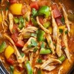 Sopa de Fajita de Pollo en Olla de Cocción Lenta - Receta Rápida