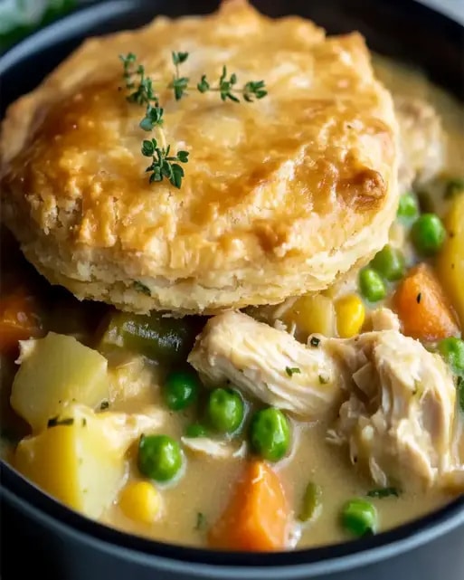 Tarta de Pollo en Olla de Cocción Lenta: Receta Fácil