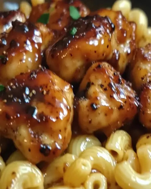 Pollo Dulce y Picante con Queso Macarrones: Receta Fácil