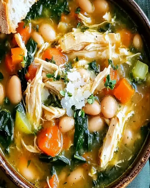 Sopa de Pollo al Estilo Toscano: Receta Fácil y Rápida